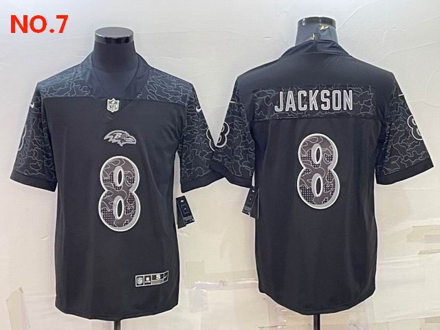 Men's Baltimore Ravens 8 Lamar Jackson Jesey NO.7;